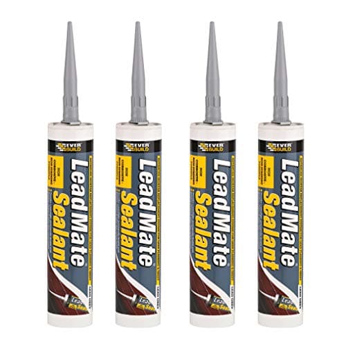 Image of Everbuild 4 X LEAD Lead Mate Sealant 310 ml - Grey