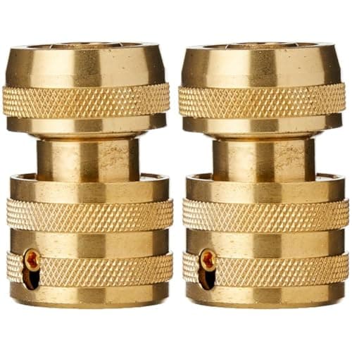 Image of Spear & Jackson BWF1 Female Brass Hose Connector, Bronze, 1/2-Inch (Pack of 2)