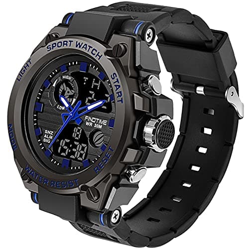 Image of findtime Military Watches for Men Waterproof Tactical Watches Men Army Digital Sports Outdoor Stopwatch LED Survival Tough Electronic Alarm Clock Black Gold Wrist Watch
