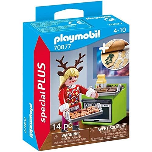 Image of Playmobil 70877 Special Plus Christmas Baker, Fun Imaginative Role-Play, PlaySets Suitable for Children Ages 4+