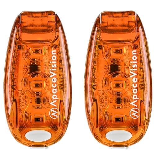 Image of EverLightFX USB Rechargeable LED Safety Light (2 Pack) by Apace - Super Bright Bike Tail Light Works Brilliantly as Running Light for Joggers, Pets, Bicycle Strobe or Rear Clip On Lights