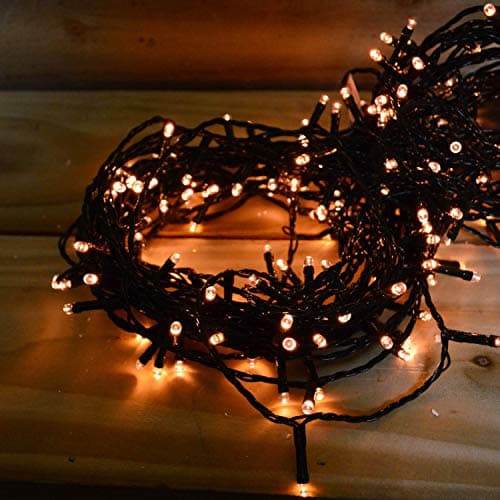 Image of Premier 50 Multi Action Battery Operated Vintage Gold LED Christmas Lights With Timer