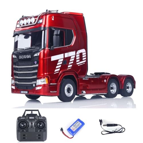 Image of TOUCAN RC HOBBY 770S1/18 RC Tractor Semi Truck Models Plastic Finished RTR 7.4V with Battery Radio 19CH Light Sound Effects Remote Control Lorry Car