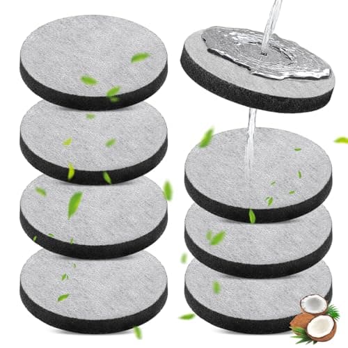 Image of Teokantz 8-Packs Bottle Filter Discs for Brita Fill & Go Water Filter Bottles, Micro Disc Water Filter Discs Reduce PFAS Chlorine, Micro Particles, Taste-Disturbing Substances in Drinking Water
