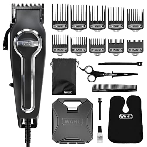 Image of Wahl Elite Pro Hair Clipper, Men's Corded Hair Clippers, Hair Clippers for Men, DIY Haircuts, Home Hair Cutting, Men’s Head Shaver, Buzz Cut, Fading, Secure Fit Premium Cutting Combs