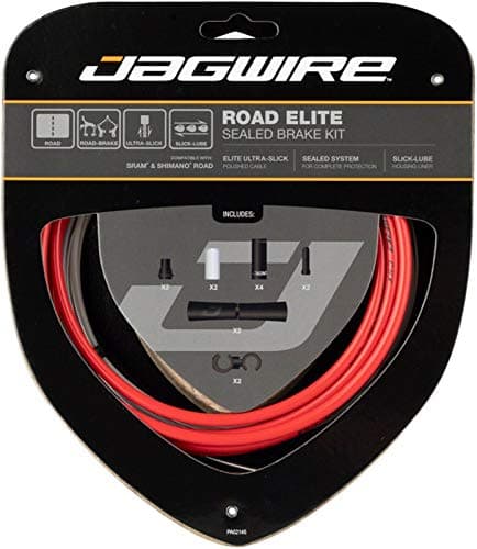 Image of Jagwire Road Elite Unisex Adult Cables and Sheaths, Red, One Size