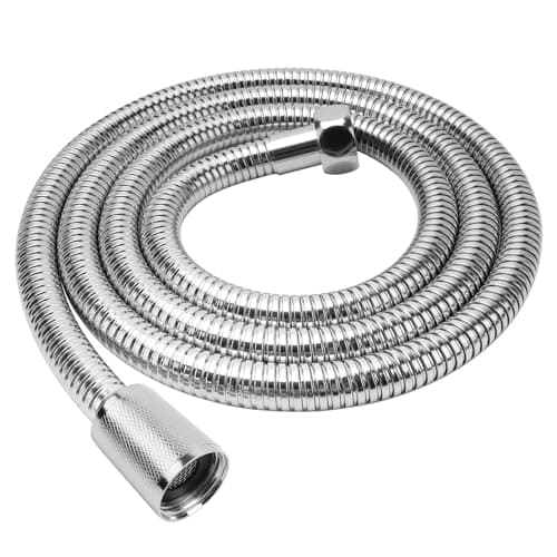 Image of YEAUPE Stainless Steel 1.5m Shower Hose,Leakproof Shower Pipe,All Copper Connectors,Universal Standard G1/2,High Pressure Resistance,Anti-Explosion and Anti-Kink,Replacement Hose,59-Inch, Chrome