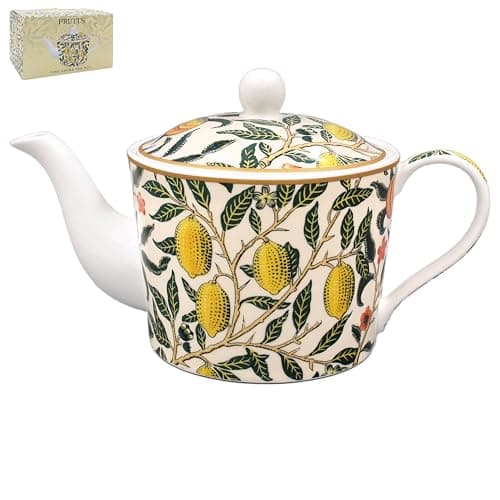 Image of The Leonardo Collection Fruits Tea Pot By William Morris | Elegant Ceramic Teapot with Iconic Fruits Design | Perfect for Tea Lovers | Durable Decorative Teapot for Any Occasion