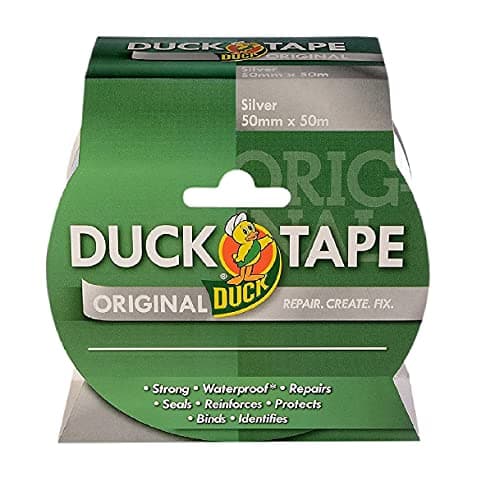 Image of Duck Tape Original Silver, 50mm x 50m. The Original high Strength Waterproof Gaffer and Duct Adhesive Cloth Repair Tape