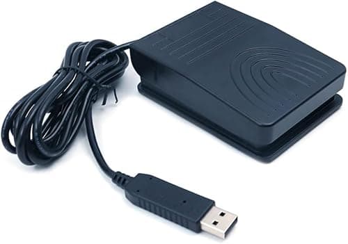 Image of Zodazoqa USB Single Foot Pedal Optical Switch Control One Key Program Computer Keyboard Mouse Game Action HID,Single Foot Switch USB Keypress Simulator Pedal Control