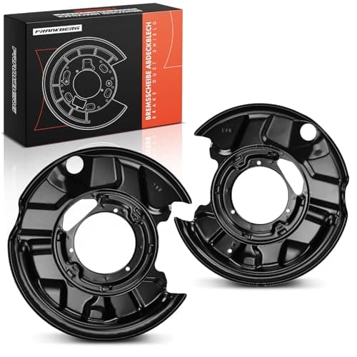 Image of Frankberg 2x Brake Dust Shield Rear Left Right Compatible with C-Class W202 C 180-280 1.8L-2.8L 1993-2000 E-Class W124 E200-E500 2.0L-5.0L 1993-1995 Replace# 2024201444