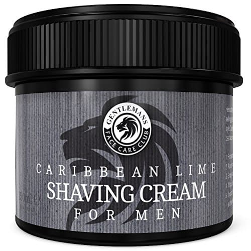 Image of Gentlemans Face Care Club Lime Shaving Cream - Luxury Shave Soap From Gentlemans Face Care Club - Large 90 Day Supply 150ml Pot (Caribbean Lime)