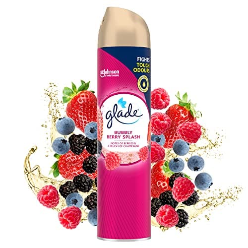 Image of Glade Air Freshener, Aerosol Room Spray, Bubbly Berry Splash, Pack of 12 (12 x 300ml)