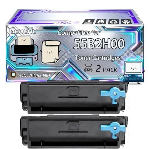 Image of 55B2H00 Toner Cartridges Compatible for Lexmark MS331dn MX432ADWE MS431dn MX331adn MX431adn Printers, With Chip, 15000 Pages, Vibrant Colours (2-Pack Black)