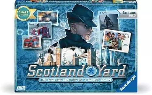 Image of Ravensburger Scotland Yard Game - The thrilling hunt for Mr. X across London [Smart Choice] Family Board Games for Adults & Kids Age 8 Years Up - 2 to 4 Players