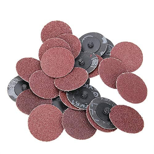 Image of Quick Change Discs, 25PCS 2 INCH Discs Roll Lock Surface Conditioning Sanding Disc R-Type Discs for Rotary Tool Sanding and Surface Blending (36 Grits)