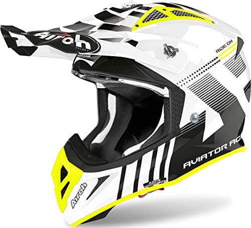 Image of Airoh HELMET AVIATOR ACE NEMESI WHITE GLOSS L