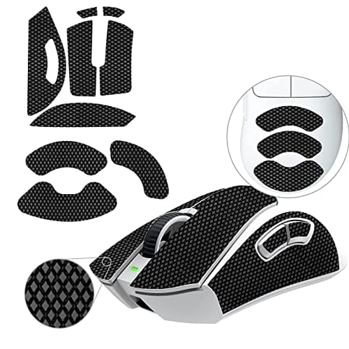 Image of TALONGAMES Mouse Anti Slip Grip Tape Compatible with Razer DeathAdder V3 Pro Gaming Mouse, Palm Sweat Absorption, Thin 0.5mm, Cut to Fit, Easy to Apply, Mouse Skin