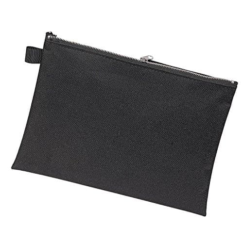 Image of VELOFLEX 2725000 Bank Bag with Zip, DIN A5, 1 Piece, Wallet Made of Robust Textile, Transport Bag