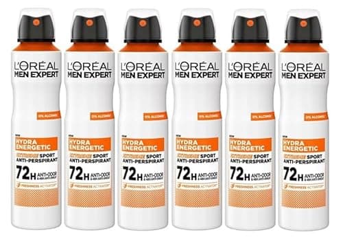 Image of L'Oréal Men Expert Hydra Energetic Extreme Sport 72H Anti-Perspirant Deodorant 6x250ml