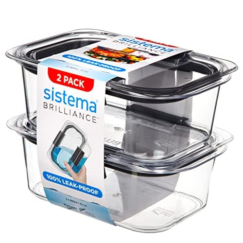 Image of Sistema Brilliance, Clear/Grey, 2 x 920 ml