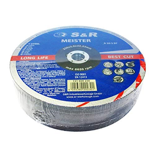 Image of S&R Metal Cutting Discs 230mm x 2.0mm x 22.23mm – A30 S-BF | Stainless Steel & Metal Cutting | Pack of 25