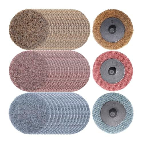 Image of Merryland Surface Conditioning Disc 50mm for Die Grinder, 50 mm Mixed Quick Change Disc 50 Pack, Sanding Disc Nylon Non-Woven Disc Paint Rust Metal Steel Iron Universal, DGTAA50C4