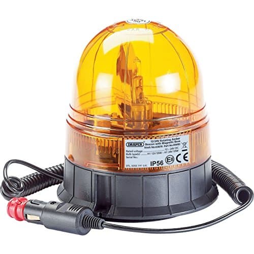 Image of Draper 63878 12/24 V Magnetic Base Rotating Beacon