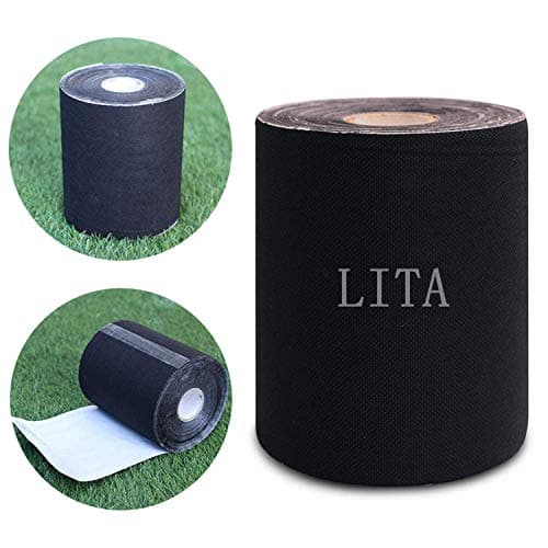 Image of LITA Artificial Grass Tape Self Adhesive Synthetic Turf Seaming Tape for Jointing Fixing Green Lawn Mat Rug,Connecting Fake Grass Carpet(15CM X 10M)