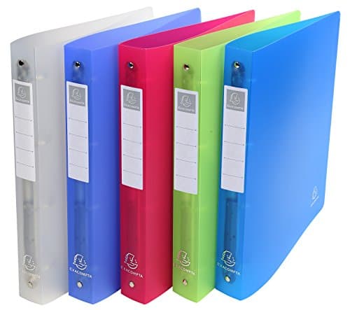 Image of Exacompta - Ref. 51359E - 1 semi-rigid PP Chromaline binder - 4 round rings, diameter 30 mm - Spine 40 mm - External dimensions: 32 x 26.8 cm - Format to file A4 Maxi - Pack of 1