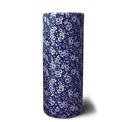 Image of Blue And White Floral Porcelain Umbrella Stand Vase, Ceramic Umbrella Holder Rack For Canes/Walking Sticks, Home Office Entryway Decor (Size : L-Ø19×H44.5cm)