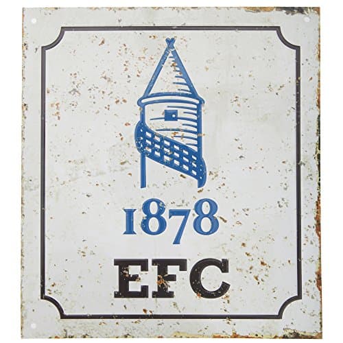 Image of Everton FC Official Retro Football Crest Bedroom Sign