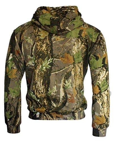 Image of Dallaswear Camo Hoodie for Men – Full Zip Tactical Combat Camo Hooded Sweatshirt, DPM Woodland/Urban, Fleece Lined, Outdoor/Military Style