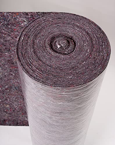 Image of Hard Floor Protector, Absorbent Dust Sheet Floor Fleece | Roll of 1M X 25M | 250 gsm | Easy Installation | Anti-Slip & Reusable | Trio Plus