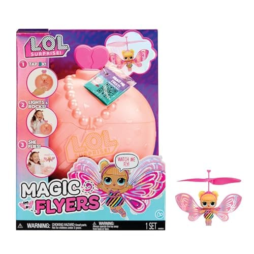 Image of L.O.L. Surprise Magic Flyers - Flutter Star - Hand Guided Flying Doll - Collectible Doll with Touch Bottle Unboxing - Great for Girls Ages 6+