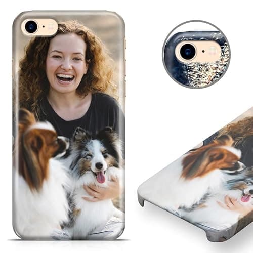 Image of iPhone 8 Personalised Photo Phone Case | Customize with Photos, 3D Custom iPhone 8 Picture Case/Cover | Glossy 3D Snap Hard Case, for iPhone 8