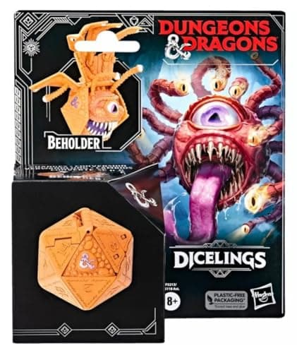 Image of Dungeons & Dragons Dicelings Beholder Collectible D&D Monster Dice Converting Giant d20 Action Figures Role Playing Dice