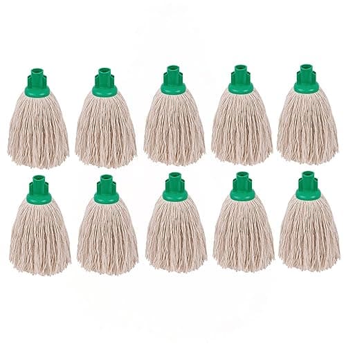 Image of 2Work PY Smooth Socket Mop 12oz Green (Pack of 10) 2W04298