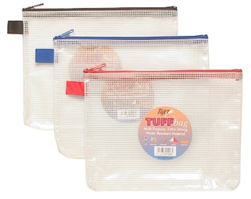 Image of 2X Tiger tuff bag A5 size single bag - assorted colours