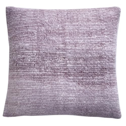 Image of Drift Home - Mauve Gradient Cushion (43 x 43cm) - Sustainable Recycled Cotton - Filling/Padding Included - Textured Cushion with Mauve Dip Dyed Insert - Matching Throw Available