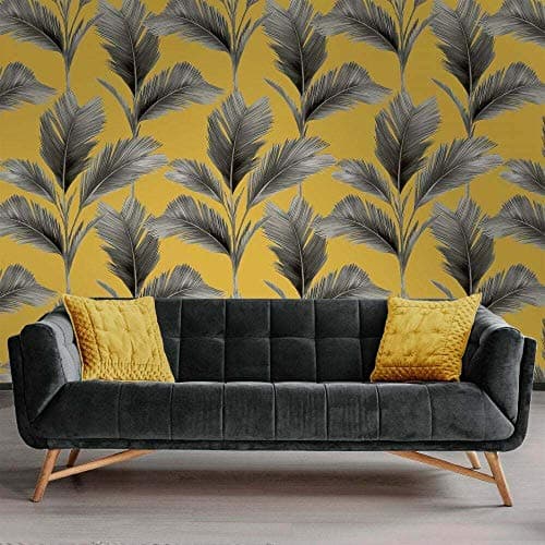 Image of Belgravia Wallpaper Kailani Yellow 59118 Full Roll