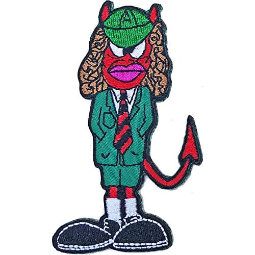 Image of AC/DC Standard Patch: Angus Devil Official Woven Patch Brand New