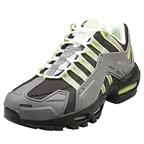Image of NIKE NDSTRKT Air Max 95 Mens Running Trainers CZ3591 Sneakers Shoes (UK 6.5 US 7.5 EU 40.5, Black neon Yellow Grey 002)