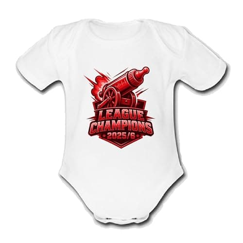 Image of league premier winners 2025 2026 Babygrow man baby vest grow bodysuit age 0-24 months (6-9 Months)