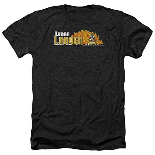 Image of Atari - Mens Lunar Marquee Heather T-Shirt, Medium, Black