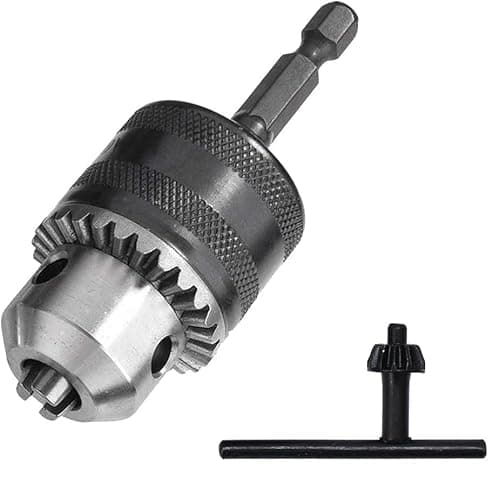 Image of Elyyapt SDS-Plus Drill Chuck Adapter, 1.5-13mm 1/2-20UNF Drill Chuck with SDS Plus Shank Adaptor, Drill Chuck Converter Heavy Duty Professional Converter Tool Conversion Tool