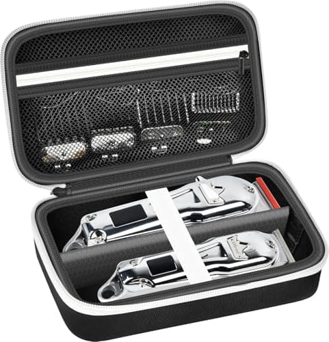 Image of Glaker Hair Clipper Bag for Men + Hair Trimmer Kit Black