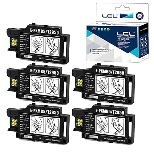 Image of LCL T295000 C13T295000 T2950 PXMB5 Compatible Maintenance Box Replacement for Epson Workforce WF-100 WF-110 WF-100W (5-Pack Black)