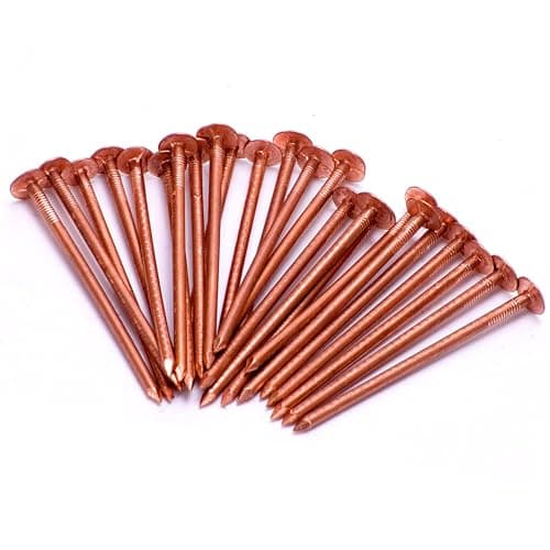 Image of Copper Tree Stump Killer/Solid Copper Clout Nails - Very Large Sizes Available (20 x 65mm)