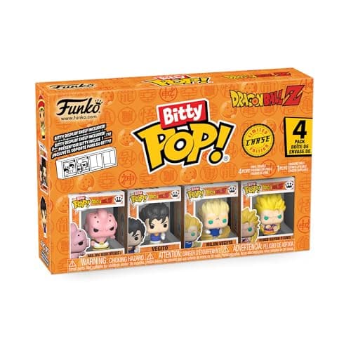 Image of Funko Bitty POP! Dragon Ball Z and A Surprise Mystery Mini Figure - 0.9 Inch (2.2 Cm) Collectable - Stackable Display Shelf Included - Gift Idea - Party Bags Stocking - Cake Topper - Anime Fans
